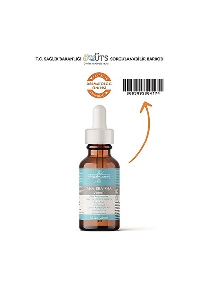 Doğal Eczane Aha+bha+pha Leke Gidermeye Yardımcı Ve Yenileyici Cilt Serumu 30 Ml