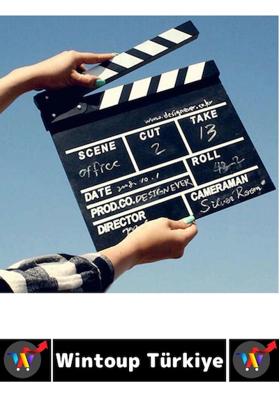 Sinema Dekoratif Çalışma Odası Ev Ofis Hediyelik Süs Eşya Nostaljik Retro Yazı Yazılabilir Ahşap Şı