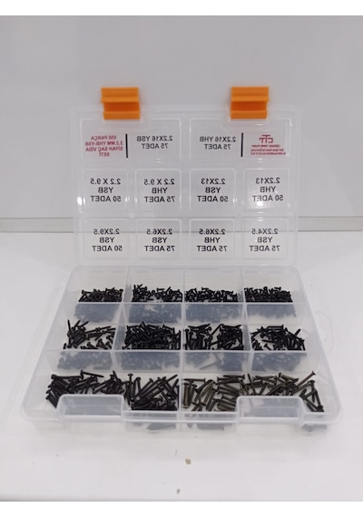 SAC VİDASI SETİ 2.2mm  MİNİ VİDA SETİ  YHB YSB  PCB-PLASTİK-AHŞAP