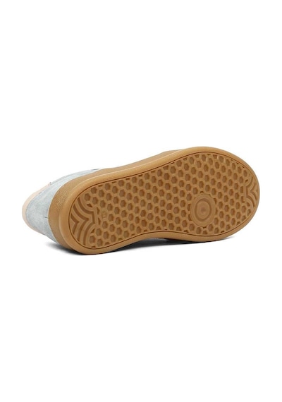 Kadın Mavi Kalın Tabanlı Süet Deri Sneaker