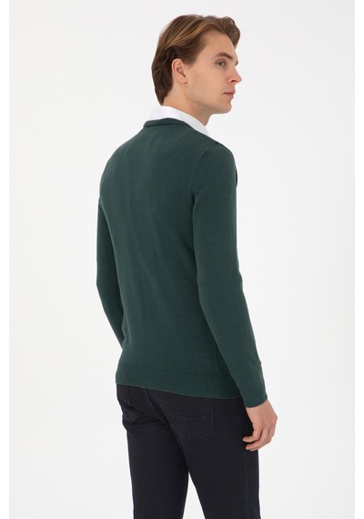 U.s. Polo Assn. Erkek Koyu Yeşil Kazak /triko 50313668-vr079 Koyu Yesıl