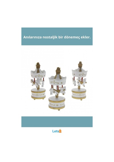 Dekoratif Beyaz Mini Atlı Karınca 6'lı Şık Hediye 1 Adet