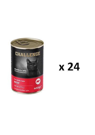 Challenge Sığır Etli Kedi Konservesi 400 G X 24 Adet