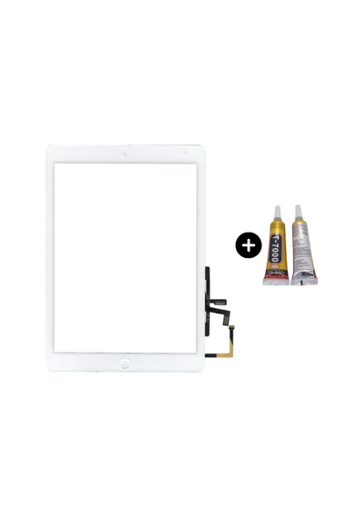 Apple Uyumlu iPad 5.nesil A1822-a1823 Home Tuşlu Dokunmatik Beyaz + B7000