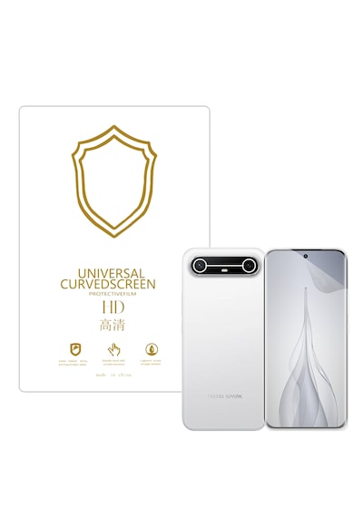 Microcase Tecno Spark Slim 5g İle Uyumlu Full Tpu Nano Ön Ekran Koruma Filmi - Ekm101