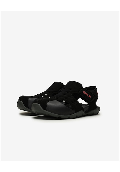 Skechers Side Wave Büyük Erkek Çocuk Siyah Sandalet 92330L Bkcc Siyah
