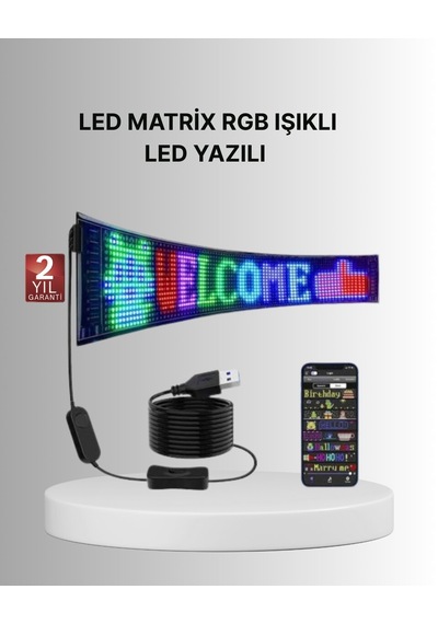 Gece Kullanıma Uygun Pixel Rgb Led Panel Estetik Atmosfer Işığı 61688214