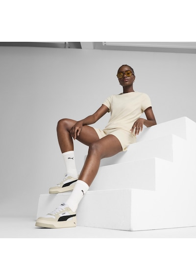 Puma 68502187 Ess Elevated Tee Kadın Spor Tişört Krem