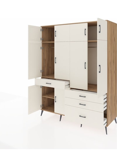 Kronos Gardrop 5 Raflı 4 Çekmeceli 2 Askılı 176x59x221 Çam-aytaşı Aytaşı Kronos Gardrop 5 Raflı 4 Çekmeceli 2 Askılı 176x59x221 Çam-aytaşı Aytaşı
