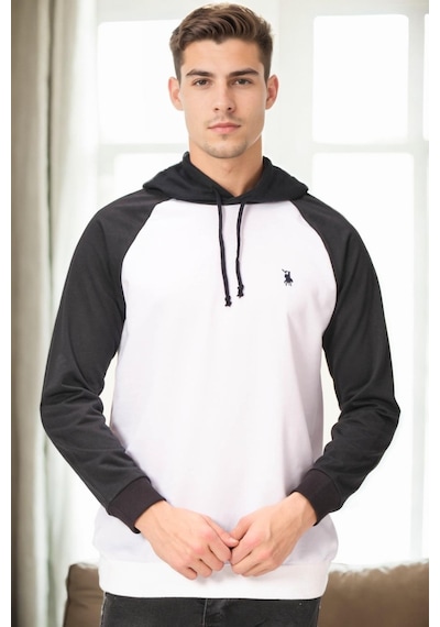 V9005 Dewberry Erkek Sweatshırt-beyaz - Lacivert Beyaz - Lacivert