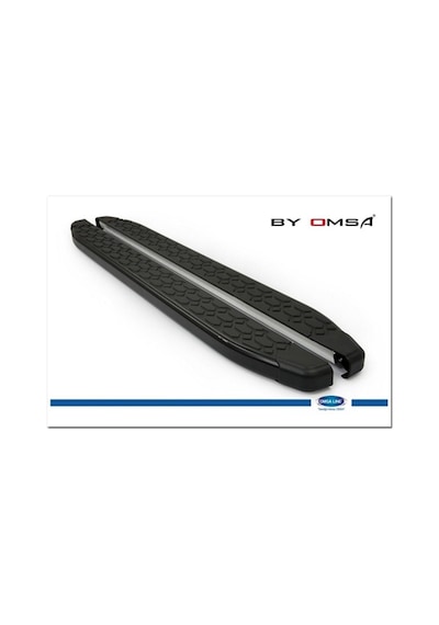 Omsa Line Nissan Qashqai Yan Basamak 2021 Sonrası Blackline Mat Siyah Alüminyum Alınlı Yan Koruma Basamak