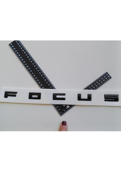 Focus Yeni Nesil Boşluklu Piano Black Bagaj Yazısı 3m 3d Abs