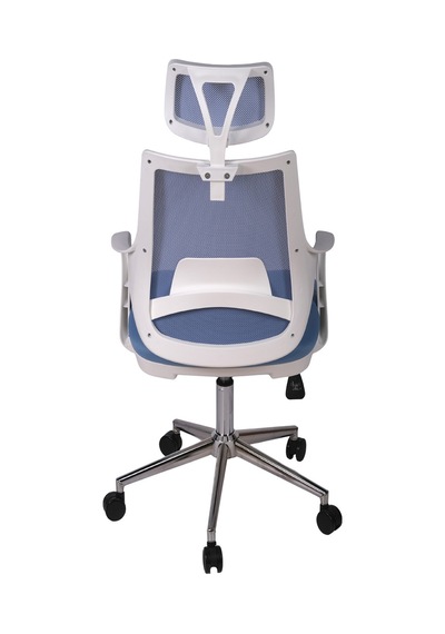 Ofisbazaar Buya Beyaz Fileli Ofis Koltuğu Ergonomik Ve Modern Tasarım Açık Mavi Mavi Ofisbazaar Buya Beyaz Fileli Ofis Koltuğu Ergonomik Ve Modern Tasarım Açık Mavi Mavi
