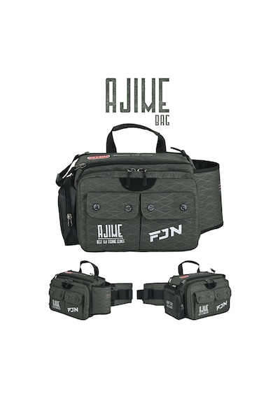 Fujin Ajime Bel Çantası Khaki - Balıkçı Çantası-10372