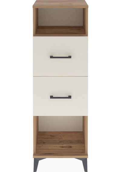 Arges Dolap Tek Raflı 2 Çekmeceli 44x30x134 Çam-aytaşı Atlas Çam