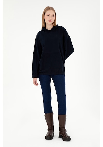 U.S. Polo Assn. Kadın Lacivert Kapüşonlu Sweathırt 50291264-VR033