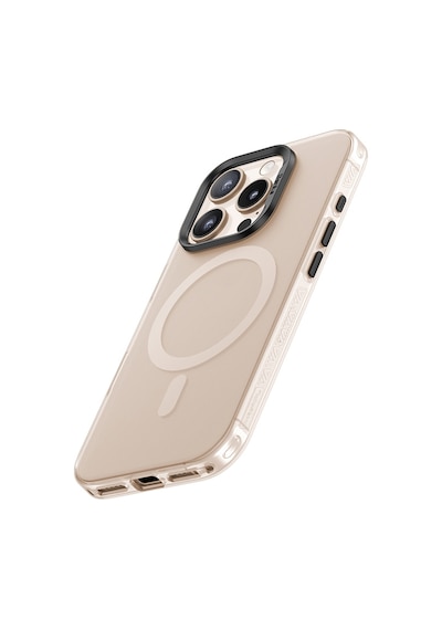 Apple Uyumlu iPhone 16 Pro Max Kılıf Magsafe Şarj Özellikli Yeni Seri Benks Lucid Armor Kapak Gold