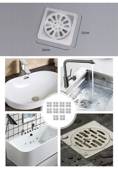 Buffer 10'lu Banyo Ve Mıutfak Lavabo Koku Önleyici Ve Haşere Böcek Önleyici Gider Filtresi Rattan Diğer