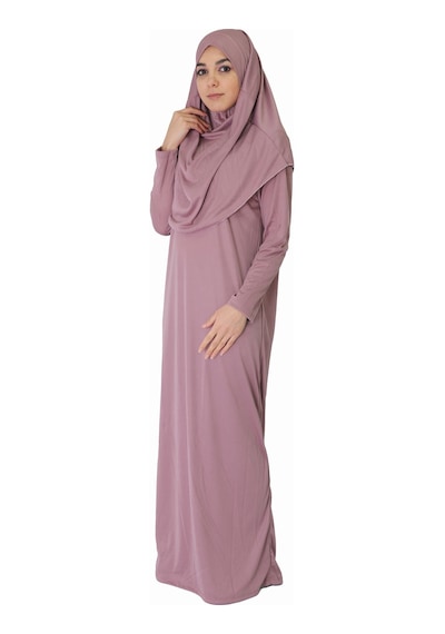 Zehranaz Namaz Elbisesi Yeni Gül Kurusu Fermuarsız Namaz Elbisesi Gülkurusu