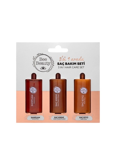 3'ü 1 Arada Seyahat Seti 3 X 10 Ml Şampuan + Saç Kremi + Saç Sütü