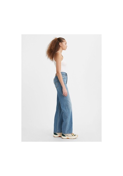 Levi's Ribcage Full Length Kadın Jean Pantolon - Dance Around-16238 Med İndigo - Worn İn