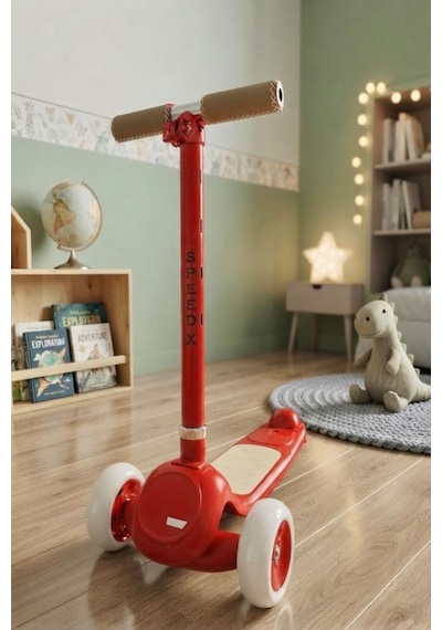 Speedx Maxi-scooter: Işıklı, Müzikli Ve 5 Kademeli Ayarlanabilir Led Işıklı Çocuk Scooter'ı Çok Renkli
