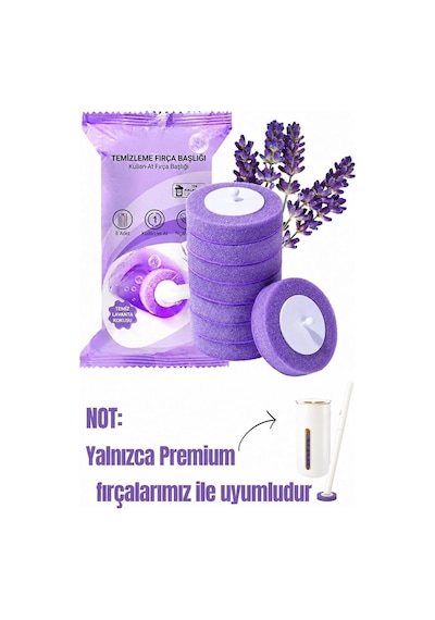 16 Adet 2 Paket Lavanta Premium Deterjanlı Tek Kullanımlık Tuvalet Temizleme Süngeri Duvara Mo