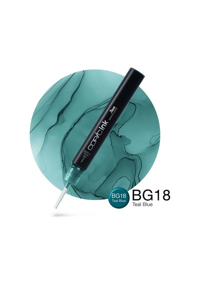 Ink Teal Blue Bg-18