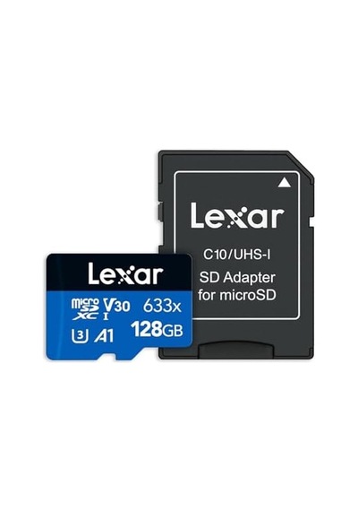 128gb 633x Microsdxc Uhs-ı U3 100/45 Mb/sn Yüksek Performanslı Microsd Hafıza Kartı