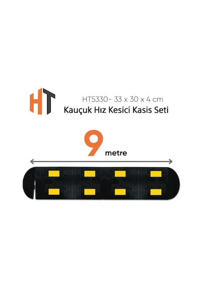 Kauçuk Hız Kesici Kasis Seti 9 Metre - Eko