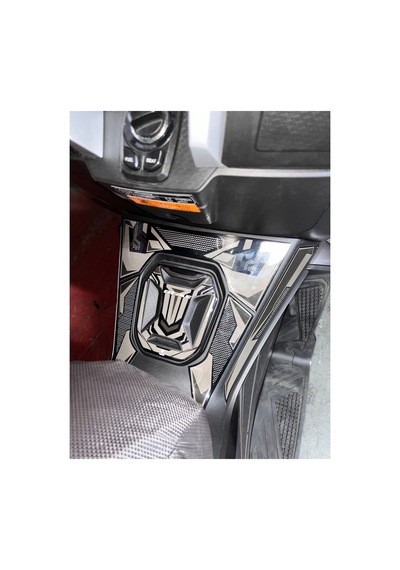 Hades Rks Reale 125 Uyumlu Tank Pad Seti Karbon Gri Depo Koruma Siyah
