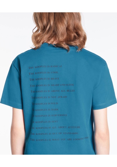 The Kooples Classic Kadın Mavi T-shirt