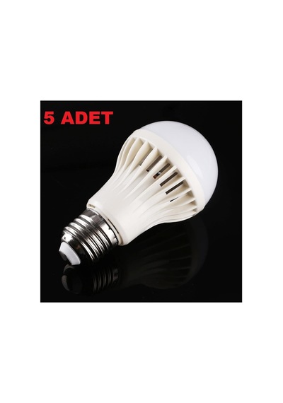 7w Enerji Tasarruflu Led Ampul 5 Adet Karışık