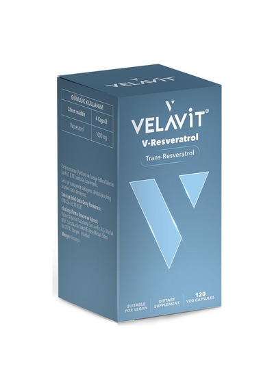 Velavit V-resveratrol Takviye Edici Gıda 120 Kapsül