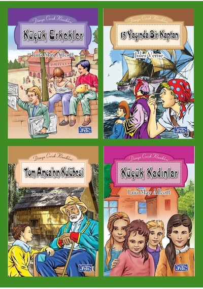 Ortaokul 5.ve 6.sınıflar İçin Dünya Çocuk Klasikleri Seti 9 4 Kitap