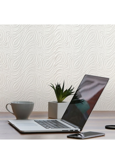 Tink 3d Kendinden Yapışkanlı Akustik Keçe Panel Dalgalı Desenli 52x98 Cm 2 Adet 1 M² Beyaz