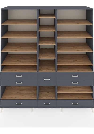 Kronos Dolap 19 Raflı 8 Çekmeceli 220x59x243 Antrasit-çam/antrasit Atlas Çam/antrasıt Kronos Dolap 19 Raflı 8 Çekmeceli 220x59x243 Antrasit-çam/antrasit Atlas Çam/antrasıt