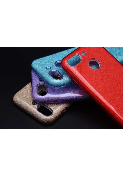 General Mobile 8 Go Kılıf Zore Shining Silikon Mavi
