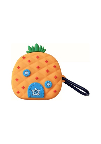Caseonn Samsung Uyumlu Galaxy Buds 2 Kılıf Karakter Figürlü Ananas Ev