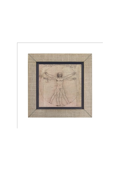 Vitruvius Adamı Leonardo Da Vinci, 1492 Baskılı Mdf Magnet 7x7 420