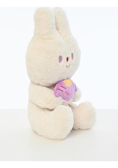 Pufu Peluş Dondurmalı Tavşan 03014 Beyaz