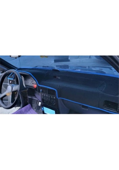 Hyundai Excel Modelleri Uygun Torpido Koruma Halısı Kenar Renk Mavi