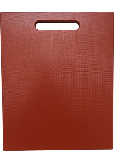 Türkay 32.5x26.5x2 Cm Saplı Polietilen Kesme Tahtası Kesim Levhası Kırmızı 1145