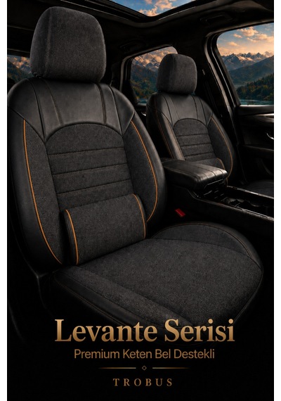 Fiat Tipo 1990-2000 Uyumlu Levante Serisi Füme Turuncu Oto Koltuk Kılıfı