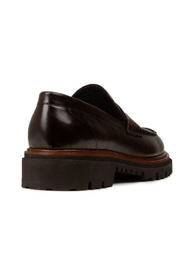 Deery Erkek Kahverengi Hakiki Deri Loafer - F6528mkhvp01 Kahverengi