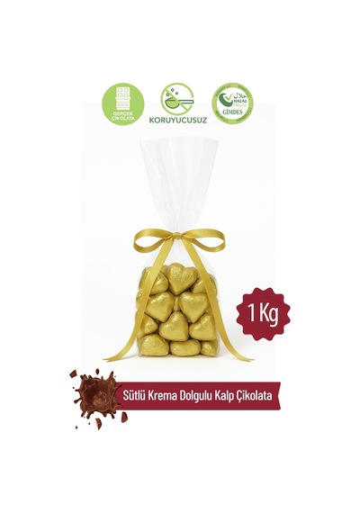 Milat Altın Sargılı Special Sütlü Kalp Çikolata 1 KG