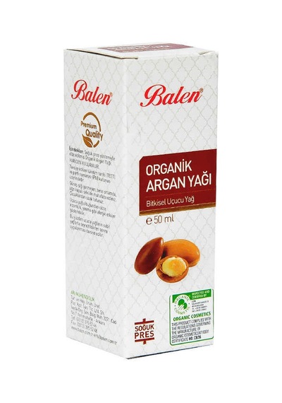 Argan Yağı Organik Soğuk Pres 50 Ml Cam Şişe