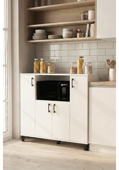 Mikrodalga Dolabı Beyaz 120 Cm Renkli