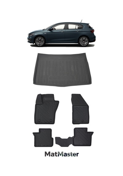 Fiat Egea Hb 2020 Model 5d Premium Ekstra Havuzlu Paspas Ve Bagaj Havuzu Set