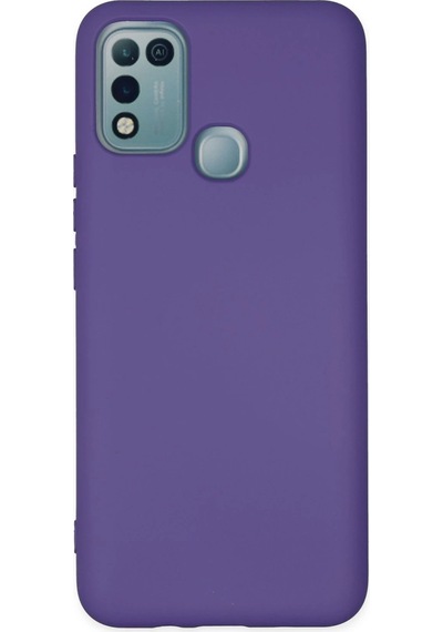 Cosmotex Newface İnfinix Hot 10 Play Kılıf Nano İçi Kadife Silikon - Mor